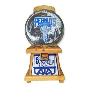 Vintage Jimmy Carter Wooden Peanut Dispenser